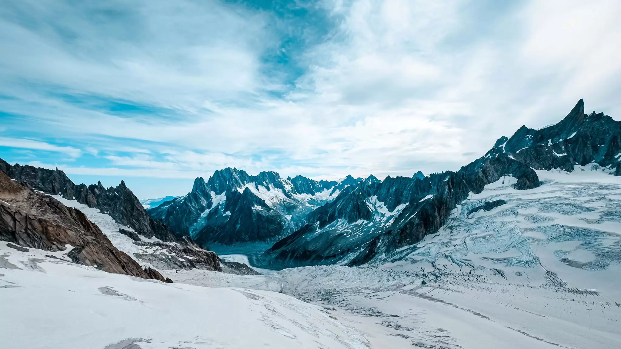 Background mountains and sky
